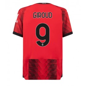 AC Milan Olivier Giroud #9 Hemmakläder 2023-24 Kortärmad